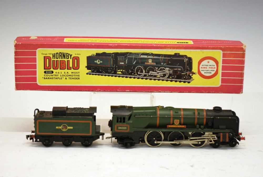 Hornby Dublo 'Barnstable' (2235) locomotive and tender, boxed