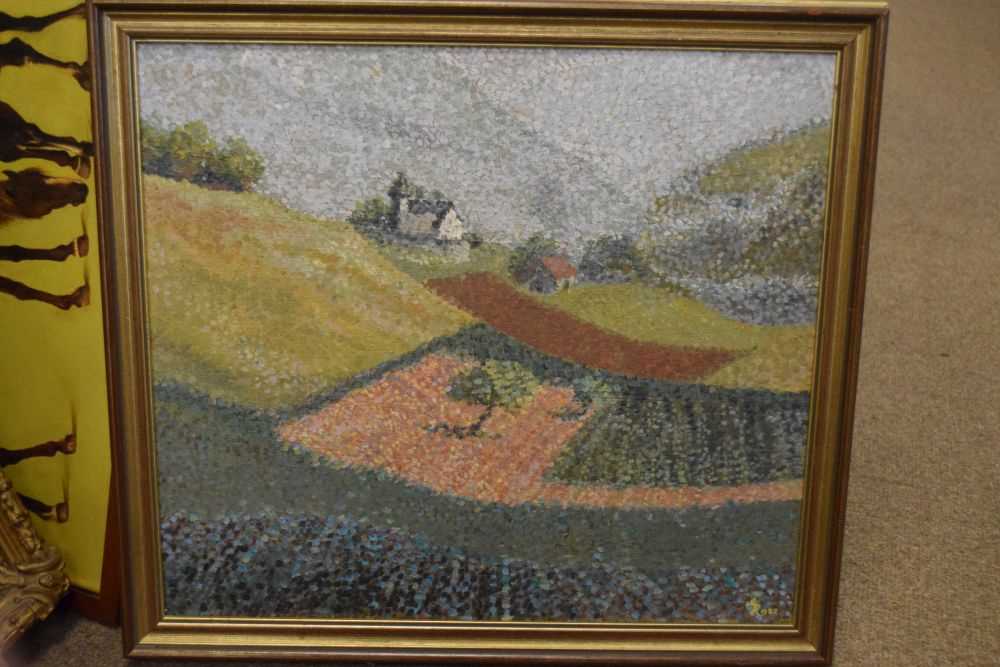 Gwen Roberts RWA (20th Century) - Oil on board - Country scene - Image 2 of 7