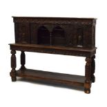 Late 19th Century carved oak buffet