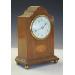 Early 20th Century inlaid mahogany mantel clock