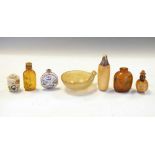 Group of assorted snuff and scent bottles etc