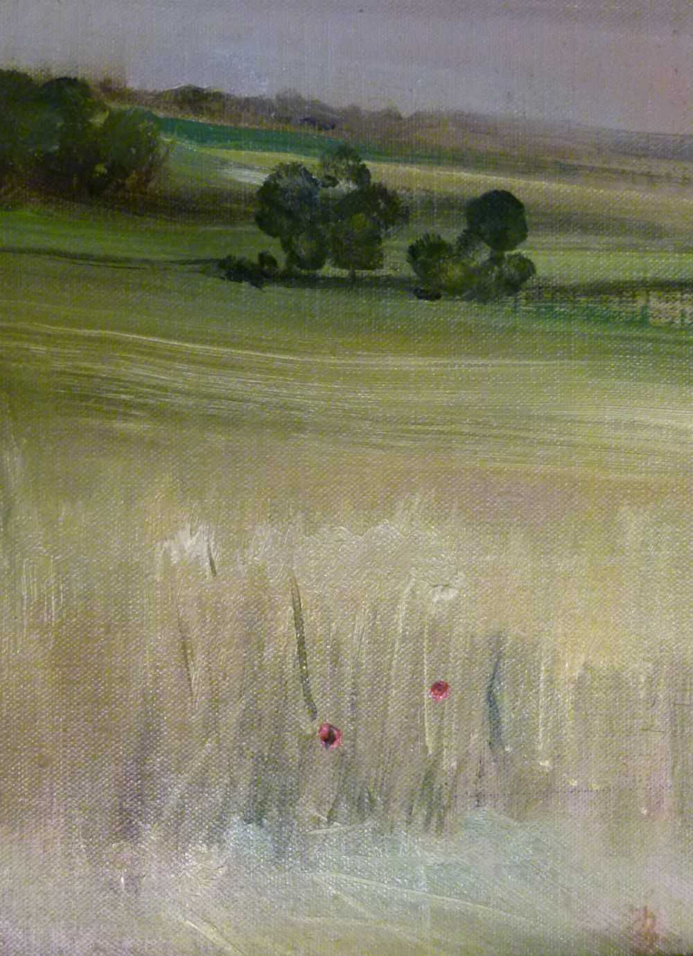 George J.D. Bruce (b.1930) - Oil on board - Landscape