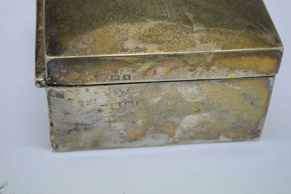 George V silver cigarette box - Image 6 of 11