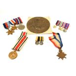 Group of First and Second World war medals