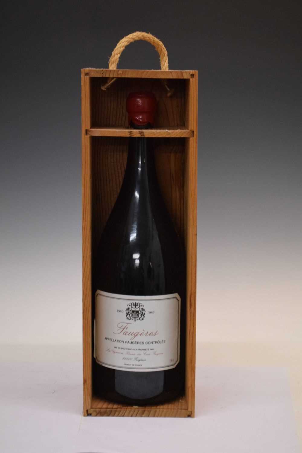 Wine - Double Magnum of Faugeres, 1989, in wooden presentation case - Image 2 of 5