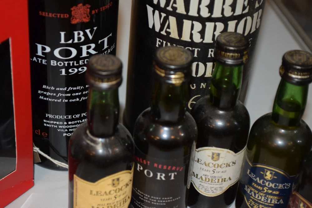 Quantity of Port to include half bottle of Tesco LBV 1990, Warre's Warrior, etc - Image 3 of 5