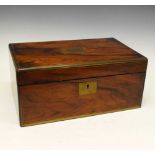 Late Victorian mahogany writing box