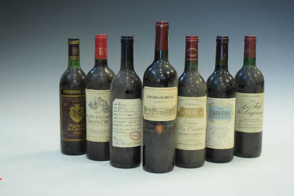 Seven bottles of red wine - Image 2 of 8