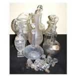 Assorted 19th Century and later glassware