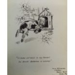 Circa World War I album of watercolour sketches, etc