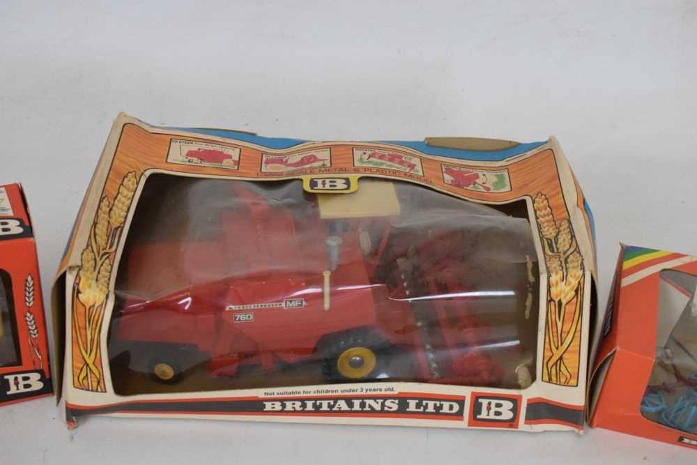 Britains - 9570 Massey Ferguson Combine Harvester, etc - Image 3 of 4