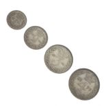 Victorian Maundy Money coin set 1876