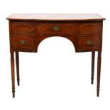 Early 19th Century mahogany and inlaid bowfront sideboard