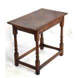 Early 18th Century oak side table