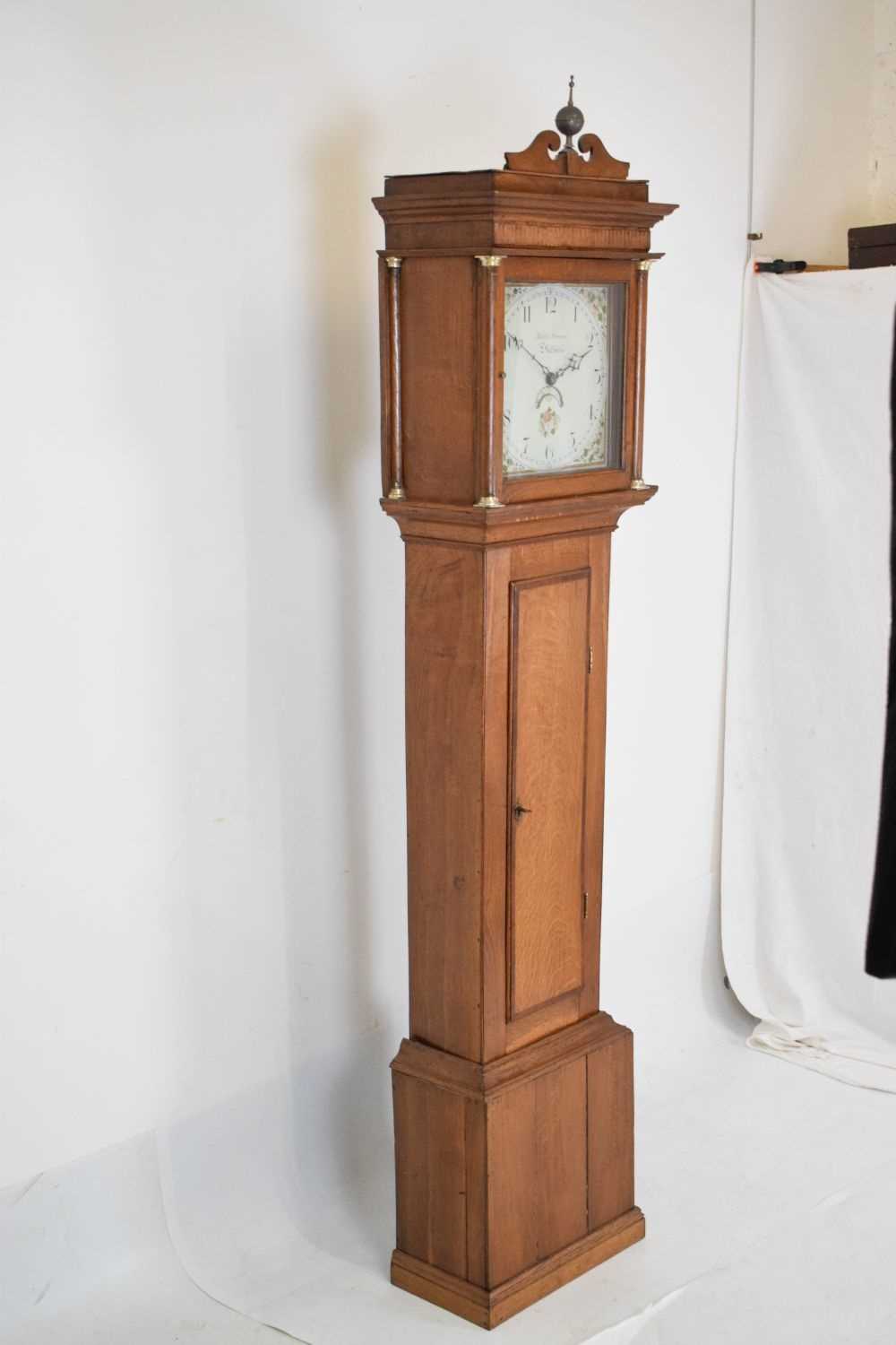 Early 19th Century oak-cased 30-hour painted dial longcase clock - Image 2 of 7