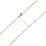 Two 9ct gold belcher-link chains