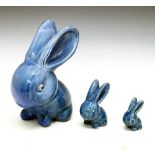 Three Bourne Denby Danesby Ware Cottontail Marmaduke rabbits