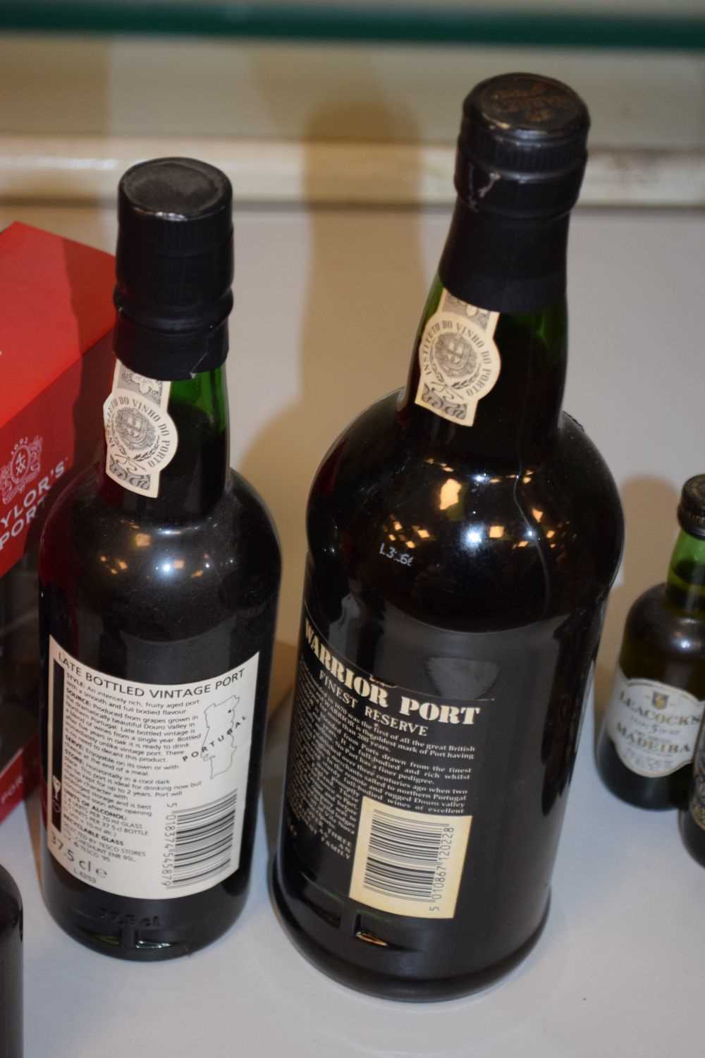 Quantity of Port to include half bottle of Tesco LBV 1990, Warre's Warrior, etc - Image 2 of 5