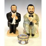 Two Kevin Francis Pavarotti limited edition 'Toby' jugs, etc
