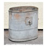 Metal boiler (as garden planter)