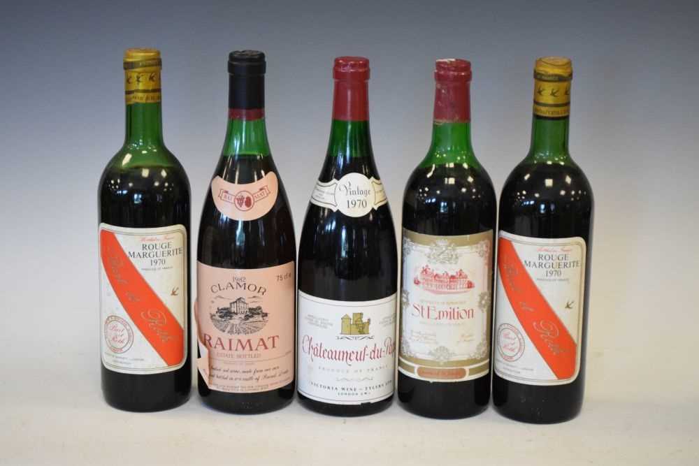 Five bottles of French red wine - Image 2 of 5