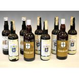 Wines and Spirits - Nine bottles of sherry