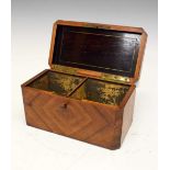 19th Century kingwood tea caddy