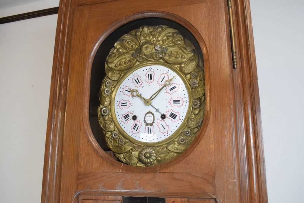 19th Century French provincial Comtoise longcase clock - Image 3 of 9