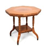 Edwardian octagonal occasional table