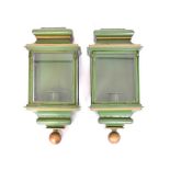 Pair of Spanish coach style wall lamps