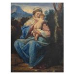 Late 19th Century - Watercolour - Madonna and Child