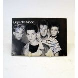 Autographs - Depeche Mode signed black and white multi-signed publicity photograph