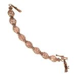 9ct rose gold fancy-link bracelet