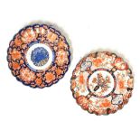 Two large late 19th/early 20th Century Japanese Imari porcelain chargers