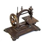 19th Century cast metal sewing machine