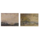 Reg Gammon (1894-1997) - Pair of watercolours - Landscapes with trees