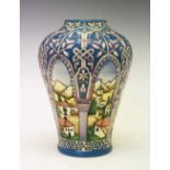 'Alhambra' Moorcroft pottery limited edition vase by Beverley Wilkes