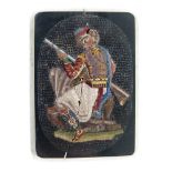 19th Century Italian 'Grand Tour' souvenir micromosaic panel