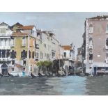 John Yardley (b.1933) - Watercolour - 'A Corner of the Gritti Palace'