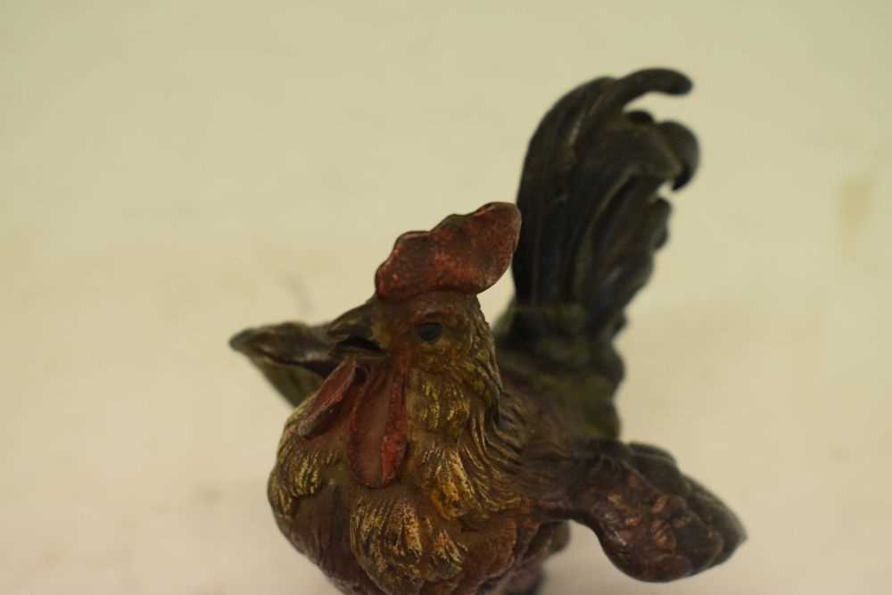 Austrian cold-painted bronze cockerel - Image 6 of 7