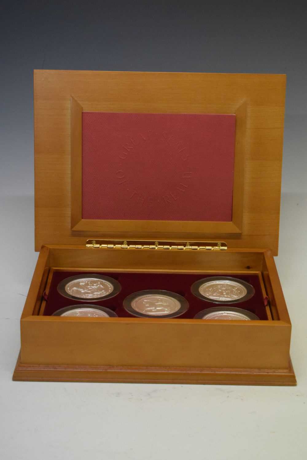 Royal Mint - Great Seals of the Realm 'Nineteenth Century' silver five medallion set - Image 4 of 12