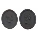 Wedgwood and Bentley black basalt oval medallion