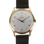 Omega - Gentleman's chronometer officially certified 18ct gold mechanical wristwatch
