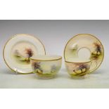 Royal Worcester - Small collection of sheep decorated wares by Ernest Barker