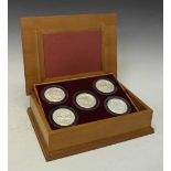 Royal Mint - Great Seals of the Realm 'Nineteenth Century' silver five medallion set