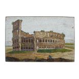 19th Century Italian 'Grand Tour' souvenir micromosaic panel