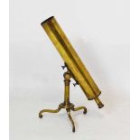 Rare George III brass telescope, Joshua Springer of Bristol