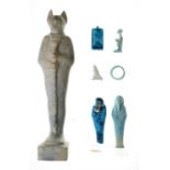 Group of Egyptian artefacts