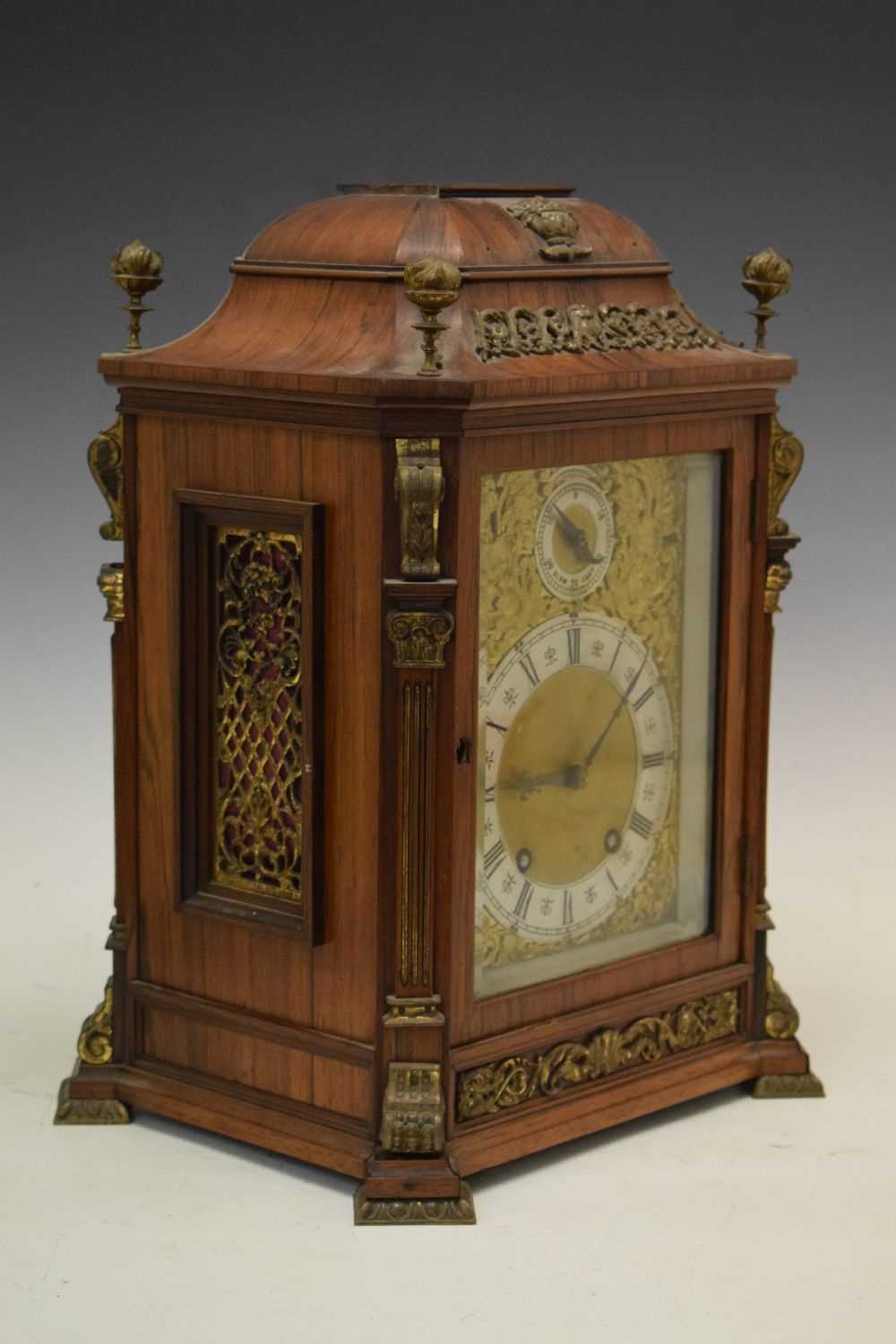 Lenzkirch - German rosewood-cased bracket clock circa 1900 - Image 2 of 12