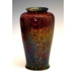 Pilkington's Royal Lancastrian vase in mottled flambé glaze
